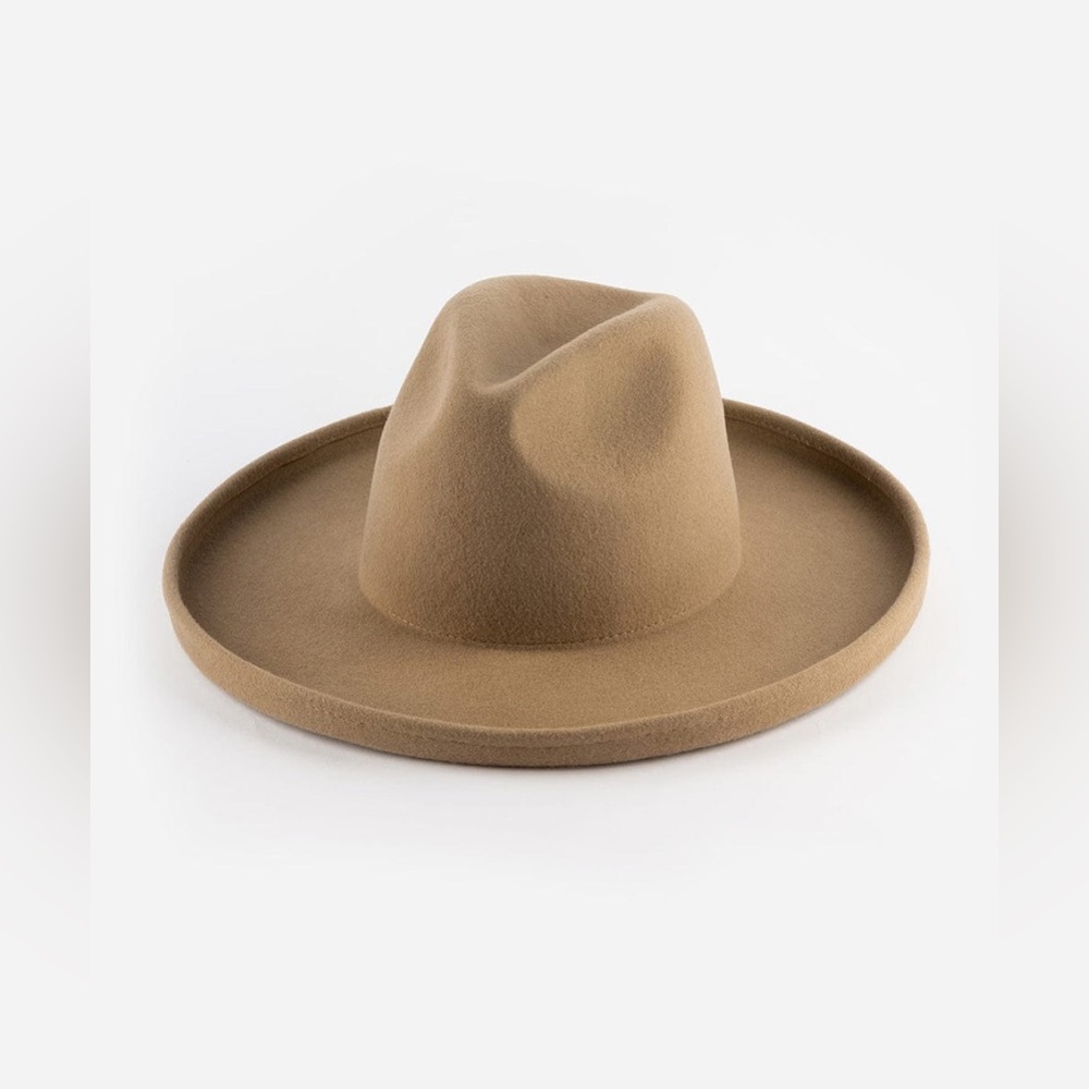 Gigi Pip Maude Pencil Brim Hat - Tan, size M/L 59cm